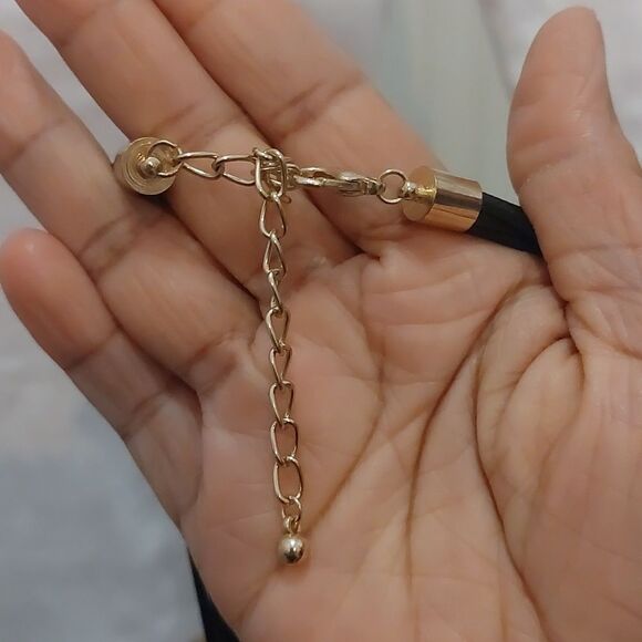 Glass Beads Accent Tasseled Y Drop Necklace 7 Strands Woven Cord Statement - Picture 6 of 6